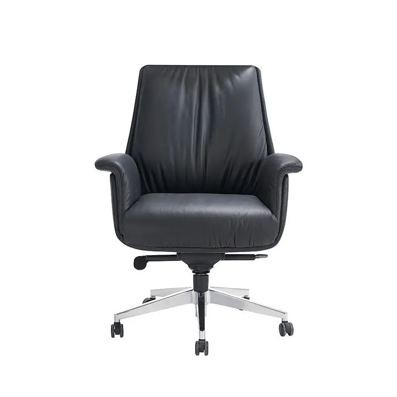 Luxury Furniture Leather Executive Office Desk Chairs Comfortable Ergonomic Executive Boss Manager Leather Office Chair — image 4