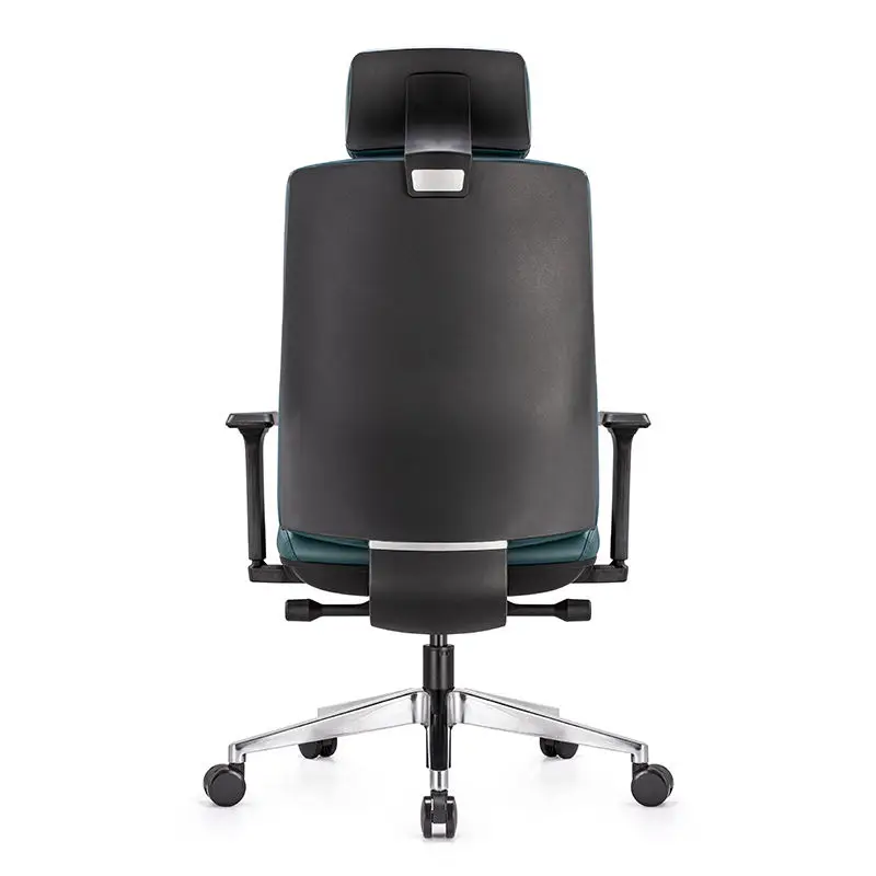 Modern Style Brown & Black PU Leather Office Chair Swivel & Revolving Guest Manager Boss Luxury Chair — image 5