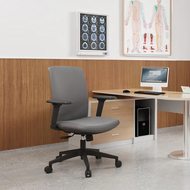 Ergonomic Office Chair with Adjustable Mesh Modern Computer Swivel Chair for Hospital Medical Fabric Material — view 1