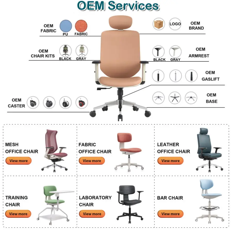 Modern Luxury Double-sided Recliner pink Medium High Back Ergonomic Executive Leather Office Chair with Headrest — image 5