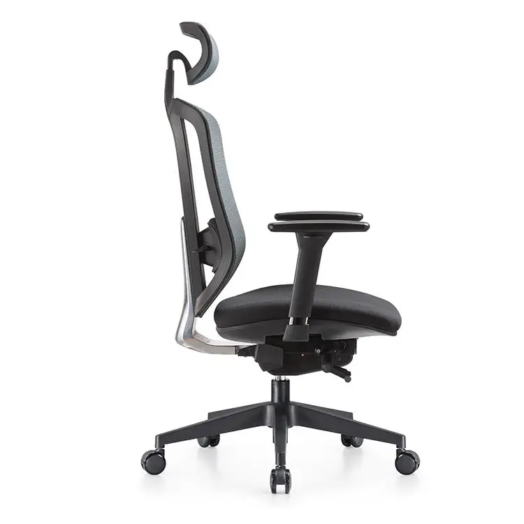 Ergonomic Office Mesh Chairs with Italy Mechanism Self-adjust Back and Aluminium Support Office Furniture — image 4
