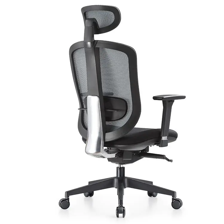 Ergonomic Office Mesh Chairs with Italy Mechanism Self-adjust Back and Aluminium Support Office Furniture — image 5