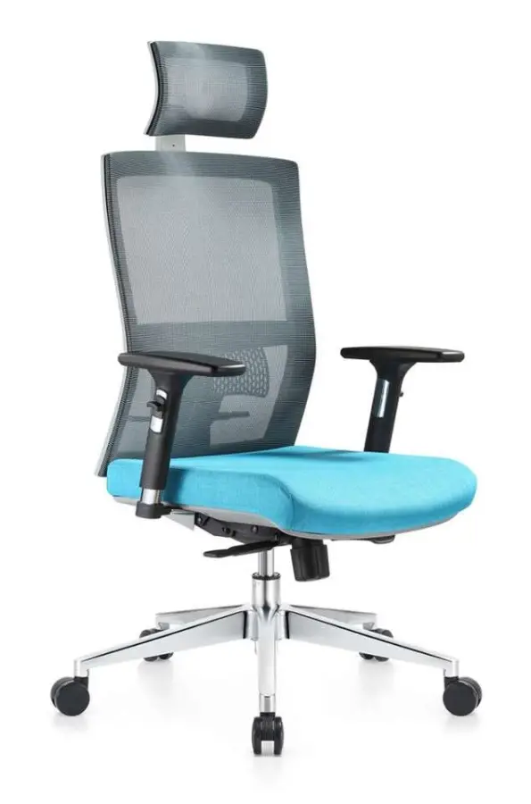Modern Style High Back Mesh Office Chair Computer Gaming Chair Racing Swivel Chair with Headrest Office Furniture — image 3