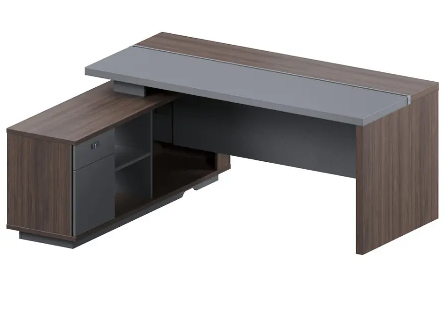 Modern Luxury Office Furniture Convertible CEO Desks for Boss Executives Low Price Executive Office Desk — image 3