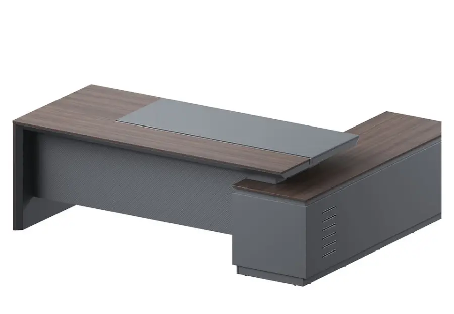 Factory Prices OEM Modern Luxury Ergonomic Convertible Executive Office Table with E0 MFC Material Commercial Furniture — image 3