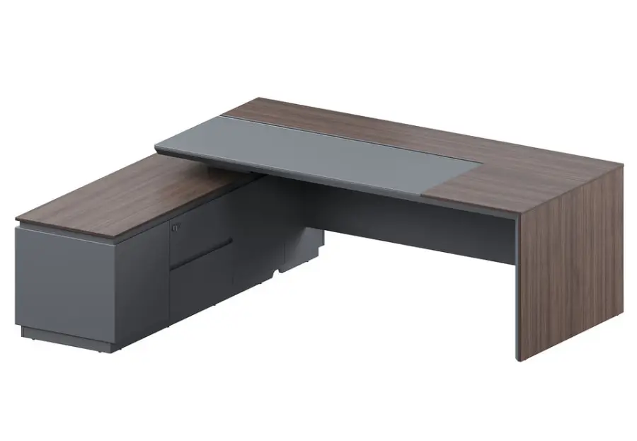Factory Prices OEM Modern Luxury Ergonomic Convertible Executive Office Table with E0 MFC Material Commercial Furniture — image 4