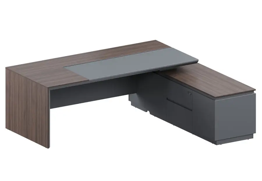 Factory Prices OEM Modern Luxury Ergonomic Convertible Executive Office Table with E0 MFC Material Commercial Furniture — image 6