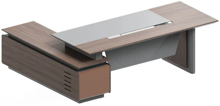 Manufacturer Wholesale Luxury CEO Executive Convertible Modern Office Desk — image 2
