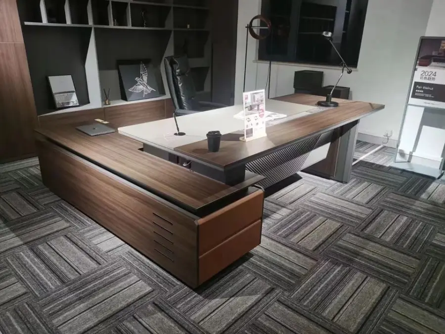 Manufacturer Wholesale Luxury CEO Executive Convertible Modern Office Desk — image 6