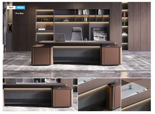 Chinese Factory Price Luxury Modern Manager Office Executive Desk for Ceo — image 3