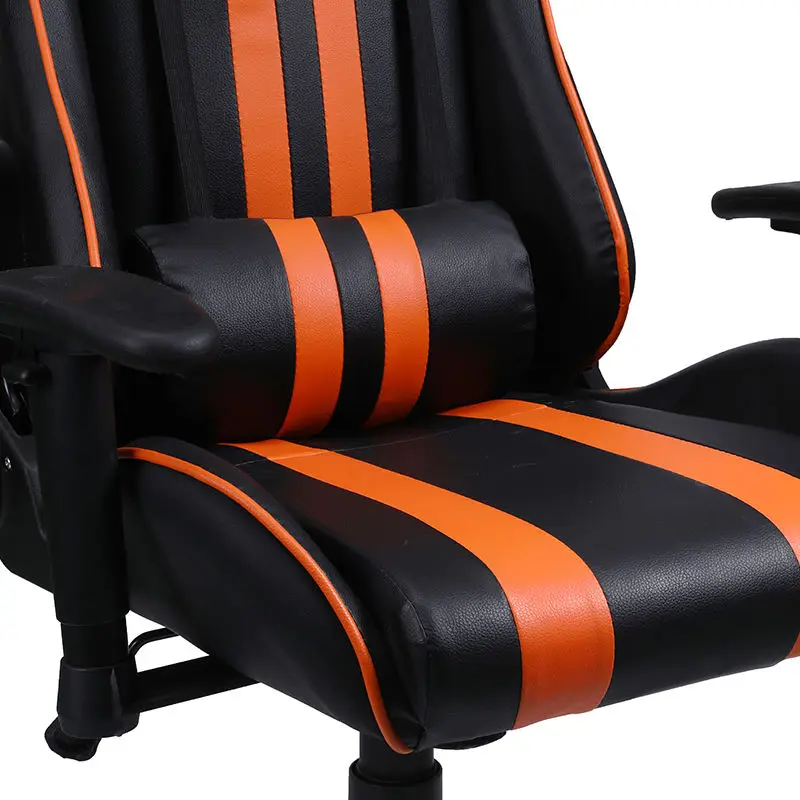 Adjustable Arms PU Leather Traditional Executive Back Swivel Computer Office Gaming Chair — view 3