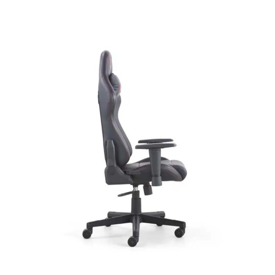 Computer Gaming Ergonomic Desk with Plastic High Resilience Foam Cushion Adjustable Height Lumbar Support 360 Swivel Base — image 2