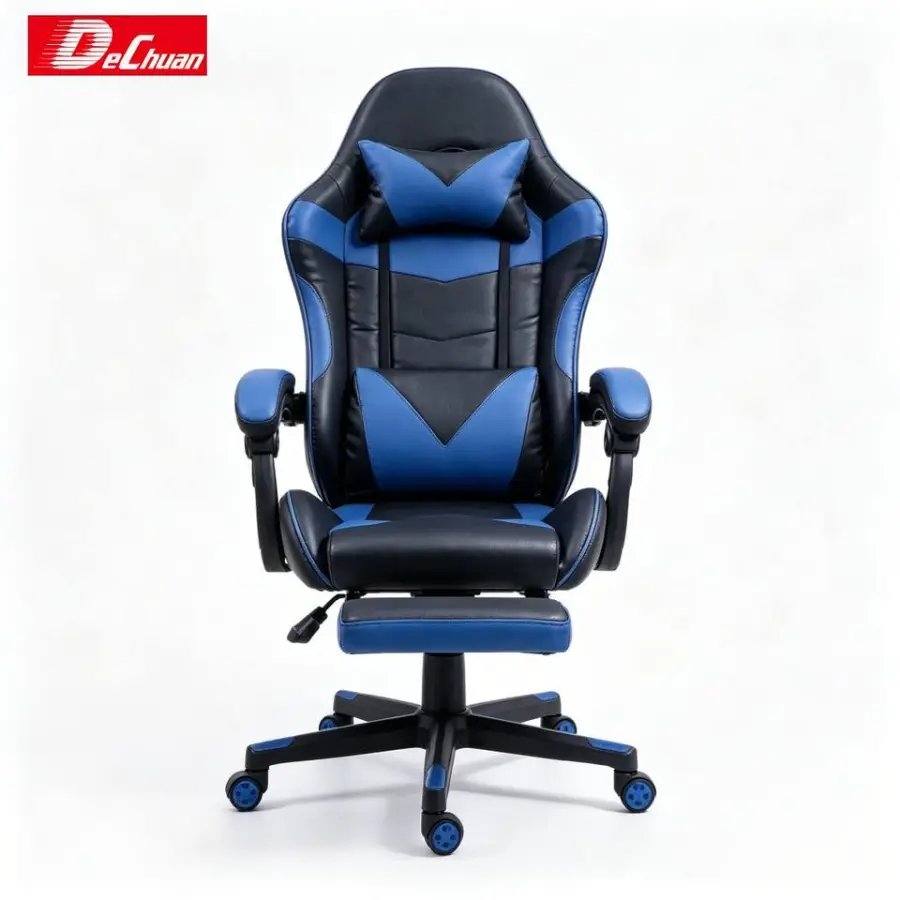 Multi-Function Adjustable Gaming Chair Laptop Desk Chair Massage Heating Extendable Footrest 4D Armrests Breathable Mesh — view 3