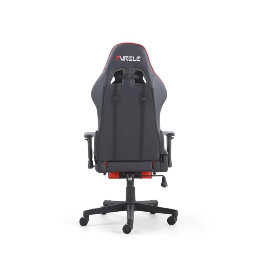 High Back Ergonomic Gaming Chair Footrest Built-in Massage Adjustable Recline 4D Armrests Breathable Mesh Fabric Plastic — image 3