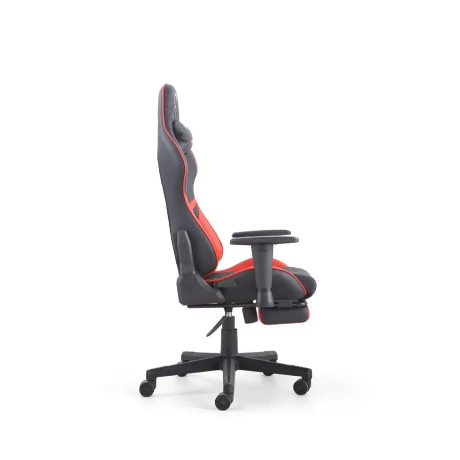 High Back Ergonomic Gaming Chair Footrest Built-in Massage Adjustable Recline 4D Armrests Breathable Mesh Fabric Plastic — image 4