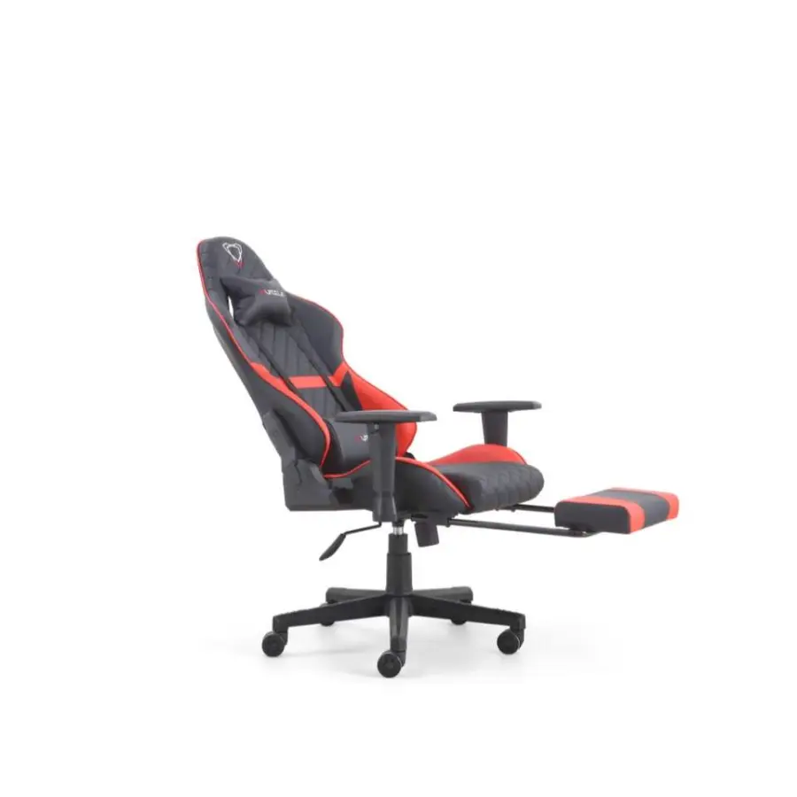 High Back Ergonomic Gaming Chair Footrest Built-in Massage Adjustable Recline 4D Armrests Breathable Mesh Fabric Plastic — image 5