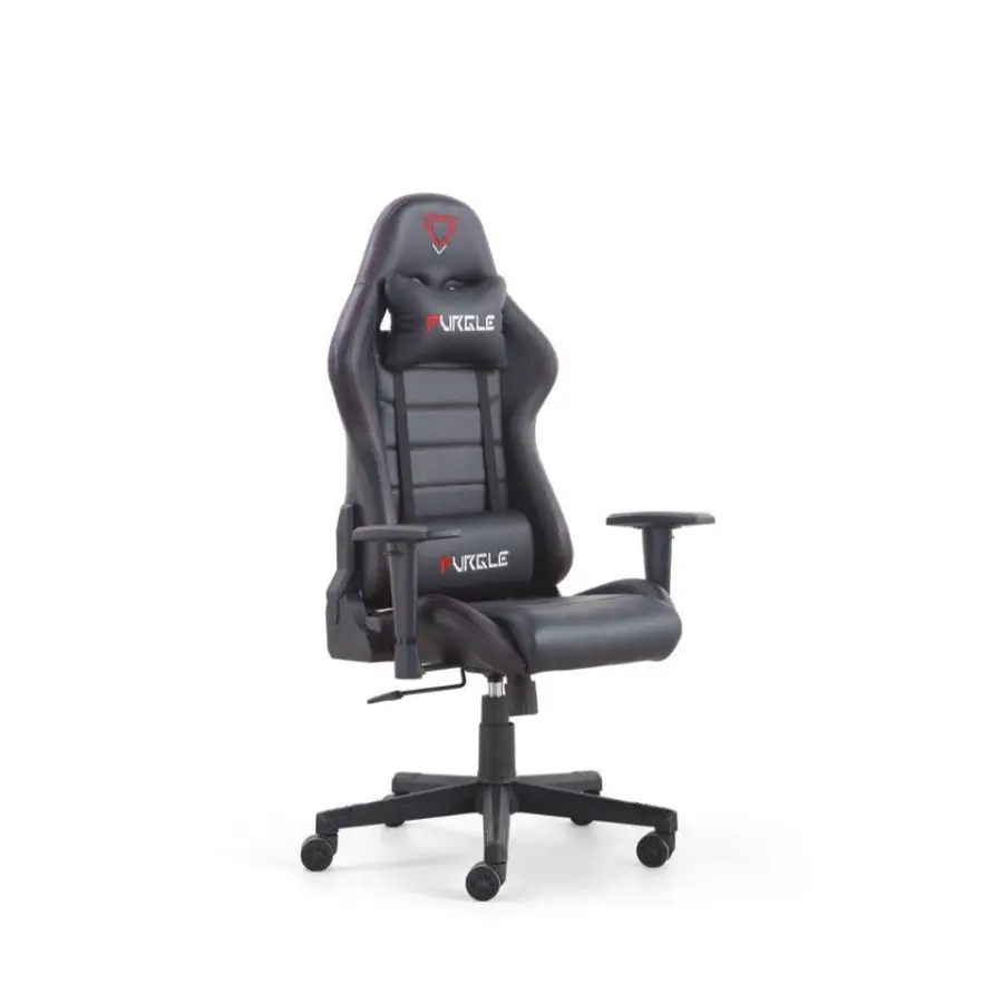 Multi-Function Modern Plastic Convertible Gaming Chair 360 Rotation Extendable Footrest Built-in Massage Heating System — image 6