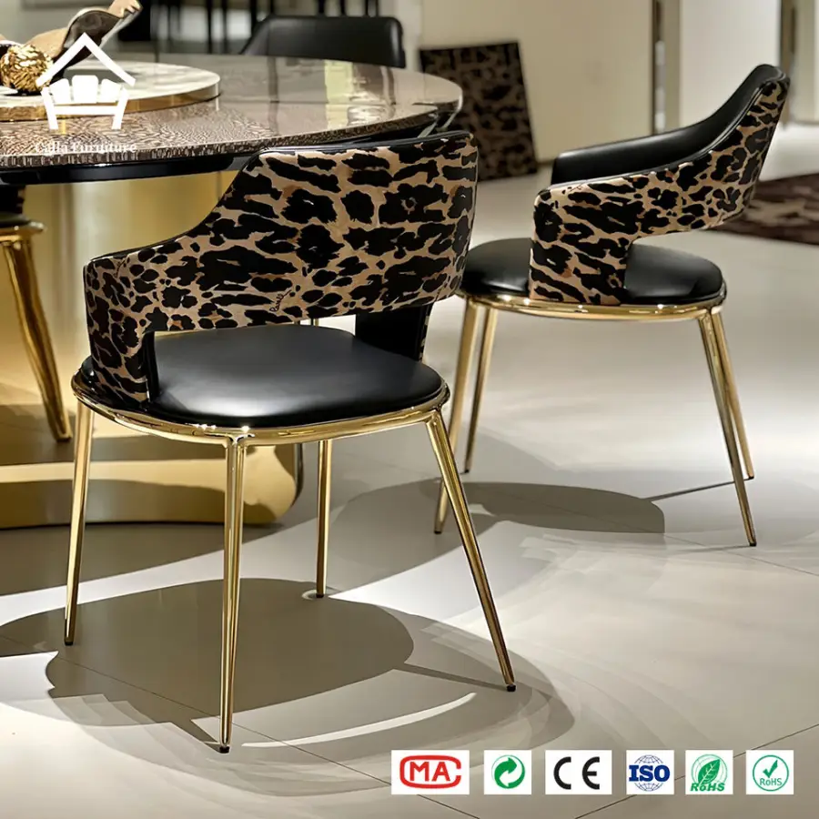High-end Contemporary Round Stone Dining Table with Lazy Susan for Luxury Penthouse and 5 Star Hotel Dining Room Solutions — image 3