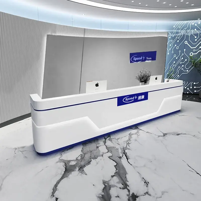 Modern Simple Reception Desk for Hotels Medical Consultations Lacquered Beauty Salon Cashier Desk Schools Hospitals Customized — image 5