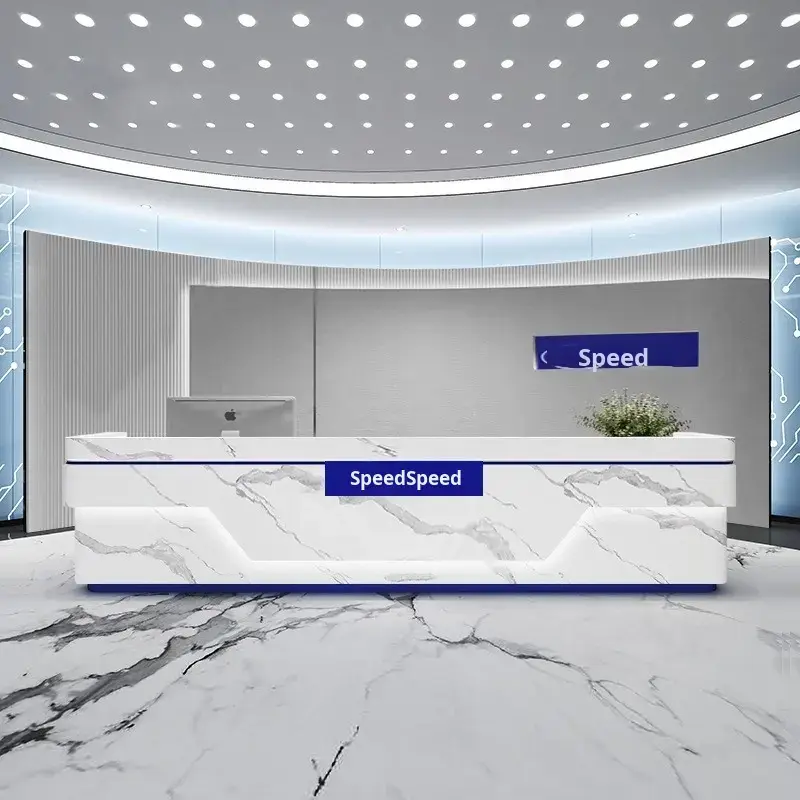 Modern Simple Reception Desk for Hotels Medical Consultations Lacquered Beauty Salon Cashier Desk Schools Hospitals Customized — image 6