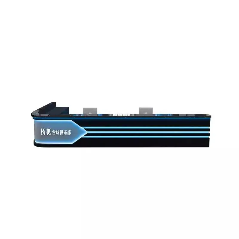 Industrial-Style Bar Cashier Counter for Hotels Internet Cafes Fitness Reception-for Billiards Halls Esports Schools/Hospitals — image 7