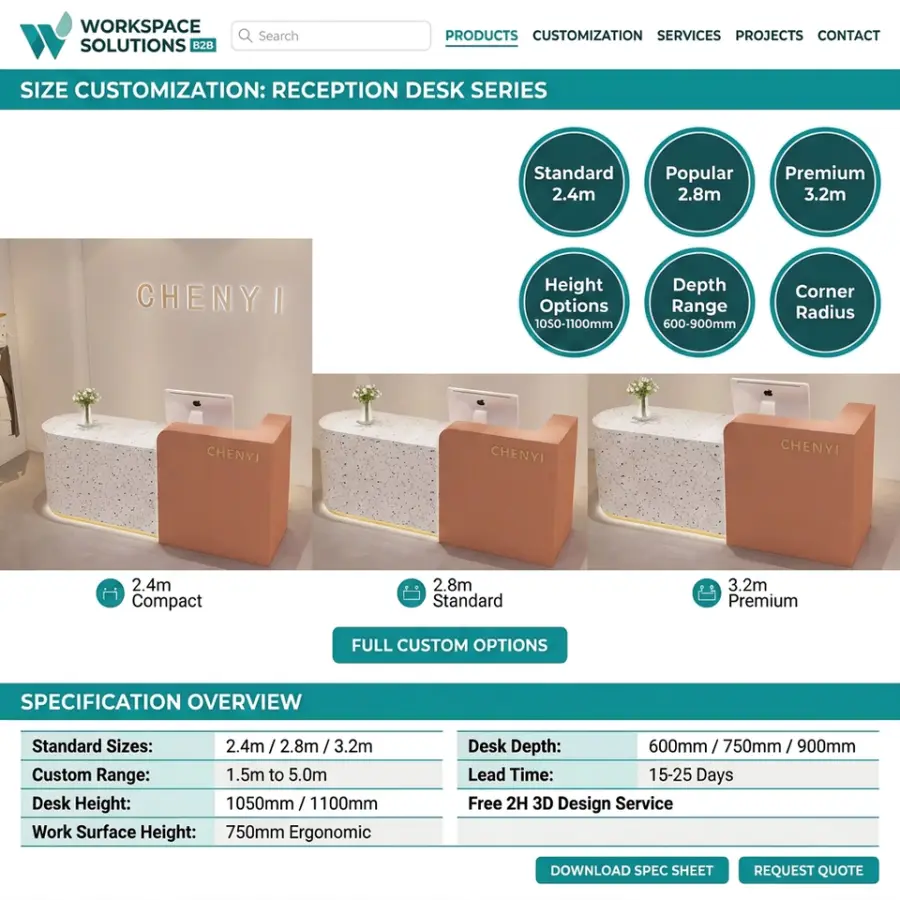 Eco Friendly Durable Wood Square Front Counter Modern Office Reception Table for Hotel Lobby Enterprise Office — view 5