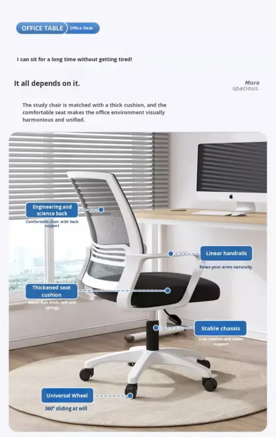 Modern Convertible Office Desk Premium Furniture Durable Build Eco-Friendly Spacious Work Surface Storage Home Offices Corporate — image 7
