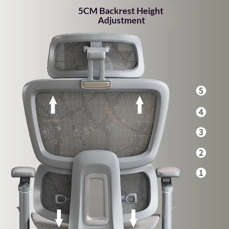 High Quality Ergonomic Mesh Chair Adjustable Height 5-Star Base for Computer Office Use Comfortable Sedentary E-Sports C — view 6