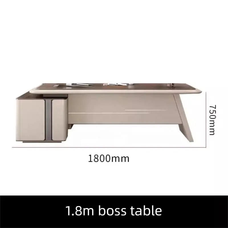 Boss High-End Luxury Desk Chair Set Modern Minimalist Design Durable Wooden Eco-Friendly Office Building Home Workstation Office — image 6