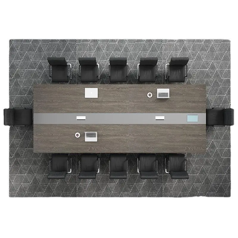 2025 Manufacturer Wholesale Modern Design Conference Set Customizable Wood Seats and Coordinating Chairs for Business Meetings manager's desk — image 7