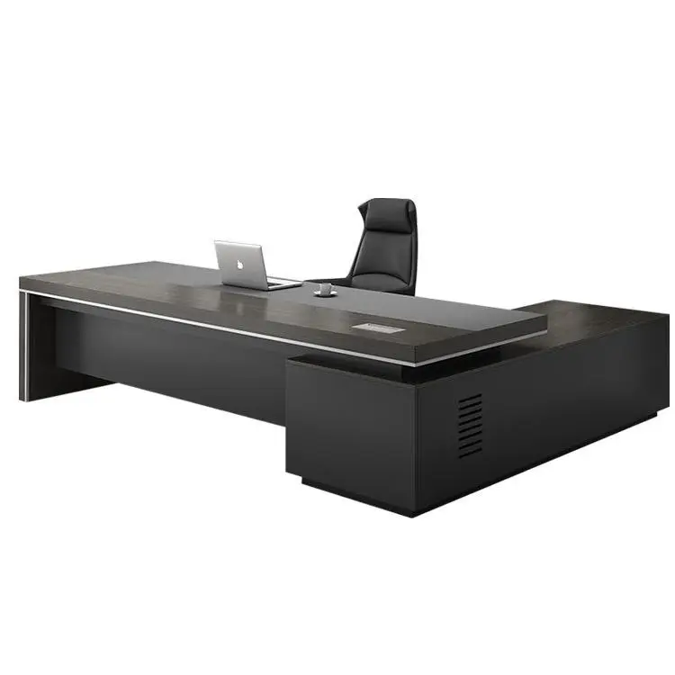 Boss Modern Executive Office Desk Set Minimalist Manager Furniture with Large Desk and Comfortable Chair for Bedroom Use manager's desk — image 7