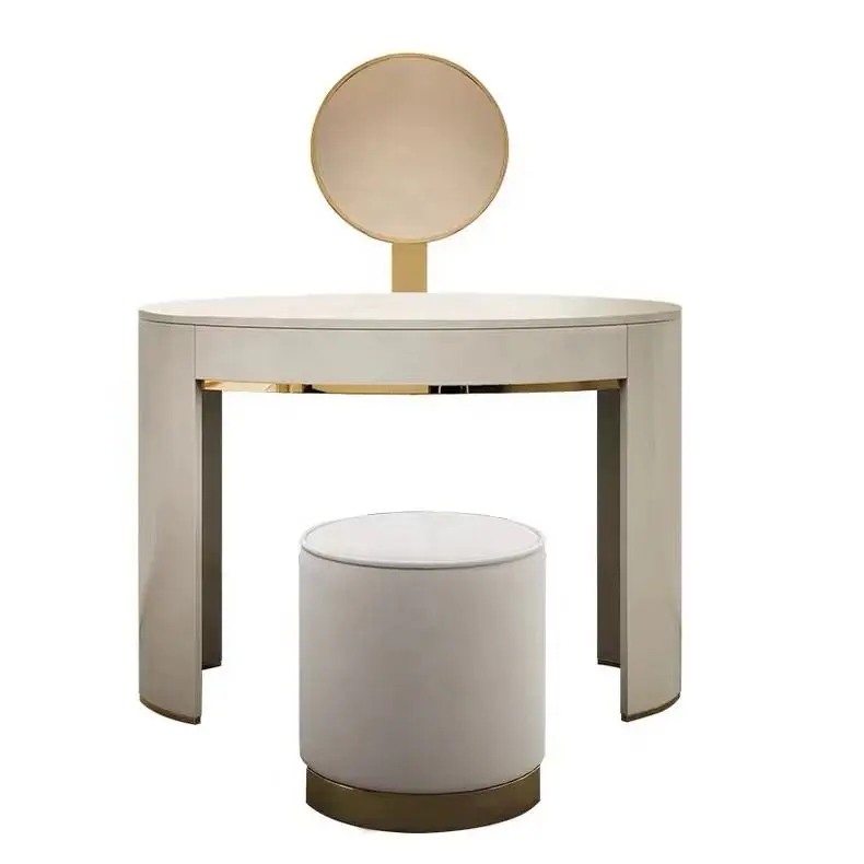Italian Light Luxury Modern Dressing Table Bedroom Simple Dressing Mirror Dressing Storage Table — image 6