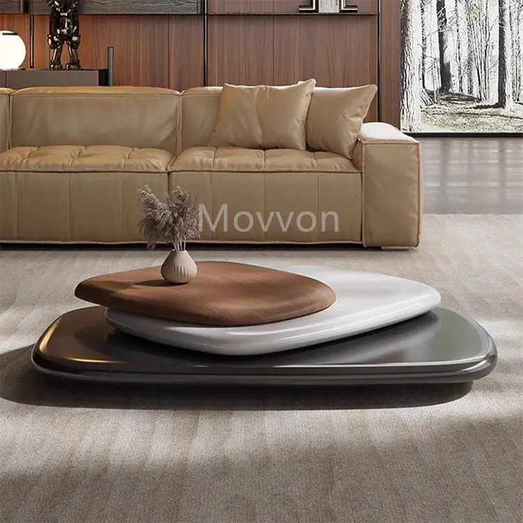 Italian Light Luxury Revolving Coffee Table New Design Popular Premium Coffee Table Minimalist Designer Creative Coffee Table — image 5