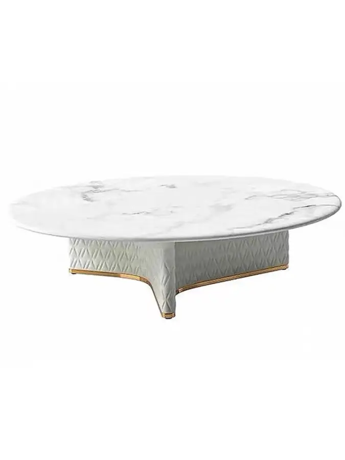Italian Minimalist Coffee Table in Circular Shape Designed by a Professional Suitable for Modern Living Room Coffee Tabl — view 4