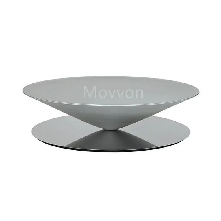 Luxury Marble Coffee Table Living Room Home Designer High-end Stainless Steel Round Coffee Table — view 1