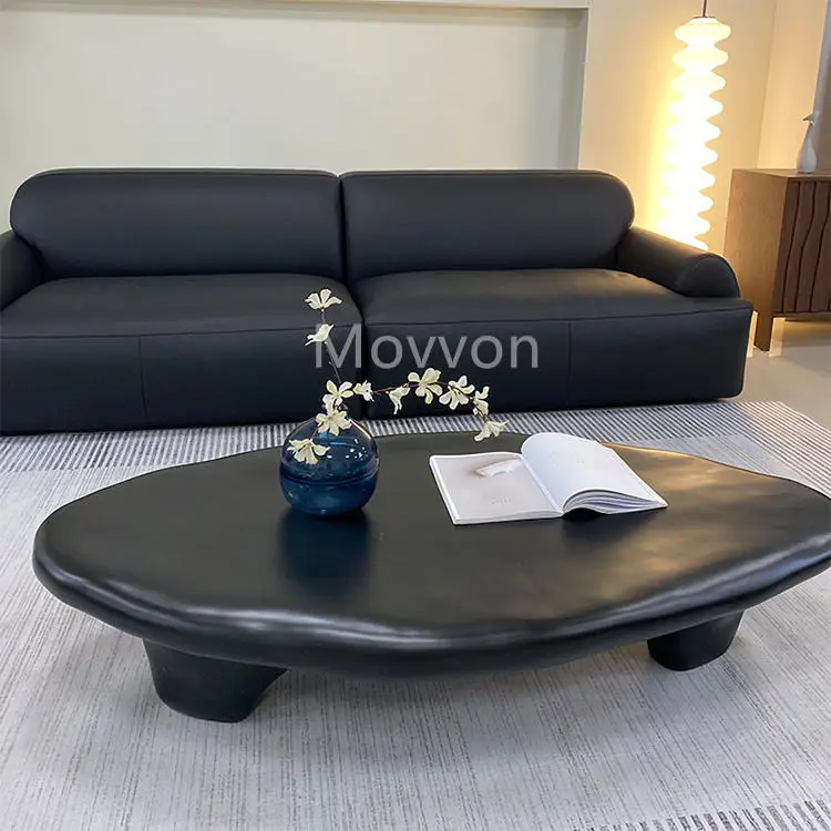 Minimalist Fiberglass Center Table Irregular for Living Room Glass Creative Coffee Table Nordic Luxury — image 6