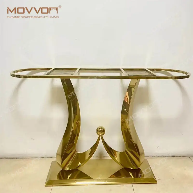 Lightweight Deluxe Stainless Steel Modern Furniture Diner Table Set with Stone Top — image 4