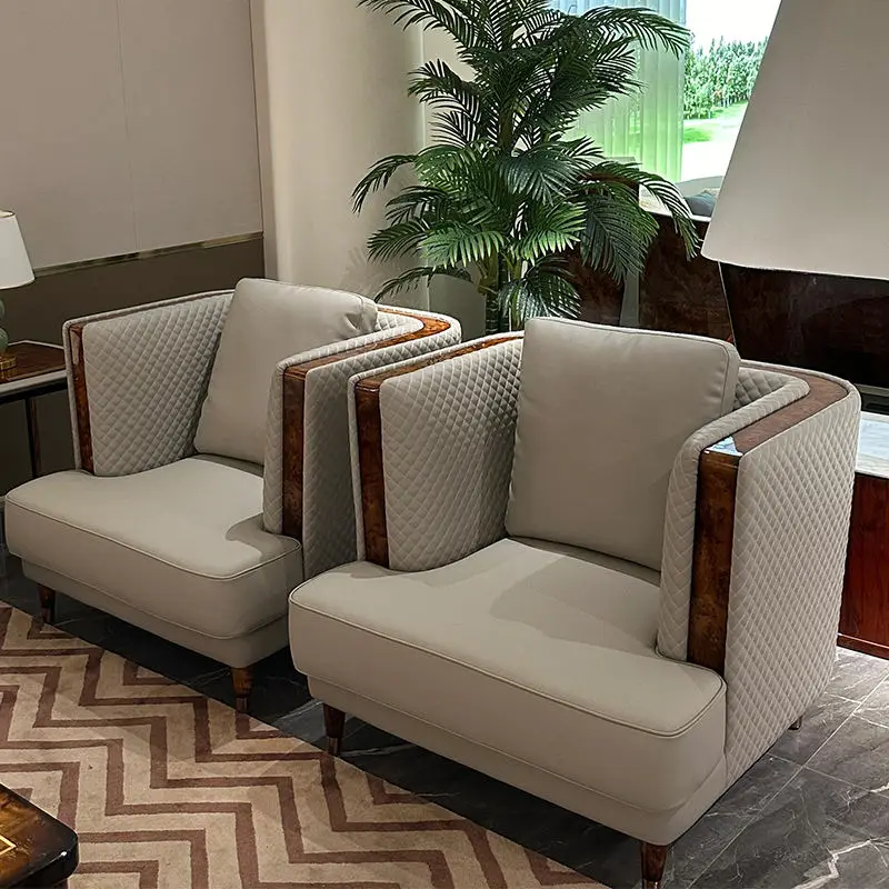 High End Italian Design Luxury Chesterfield Sofa for Home Office Hotel Living Room Furniture Modern Genuine Leather Sofa Set — image 5