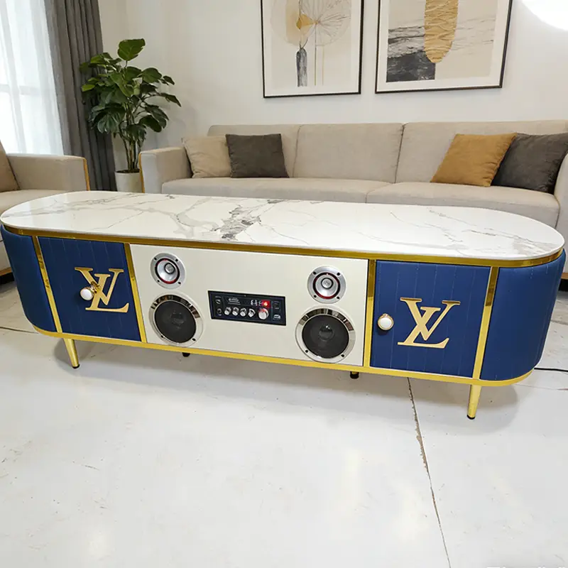 European Style TV Stand Versatile Home Office or Hotel Furniture for Living Room Dining Bedroom and Home Office — image 3