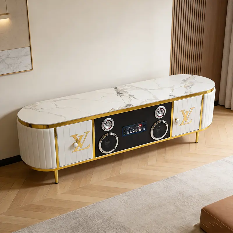 European Style TV Stand Versatile Home Office or Hotel Furniture for Living Room Dining Bedroom and Home Office — image 4