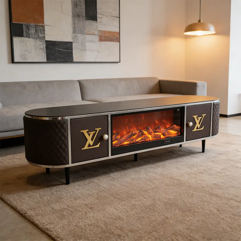 Factory Living Room Furniture Stainless Steel Eco-Friendly Durable Center Coffee Tables Drawer Modern Luxury Tv Stand — image 5