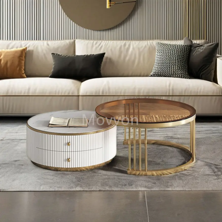 Modern Stainless Steel TV Stand — image 6