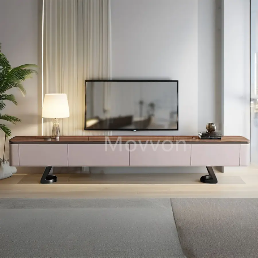 Latest Design Modern High-end Luxury Living Room Marble TV Stand and Coffee Table Set — view 5