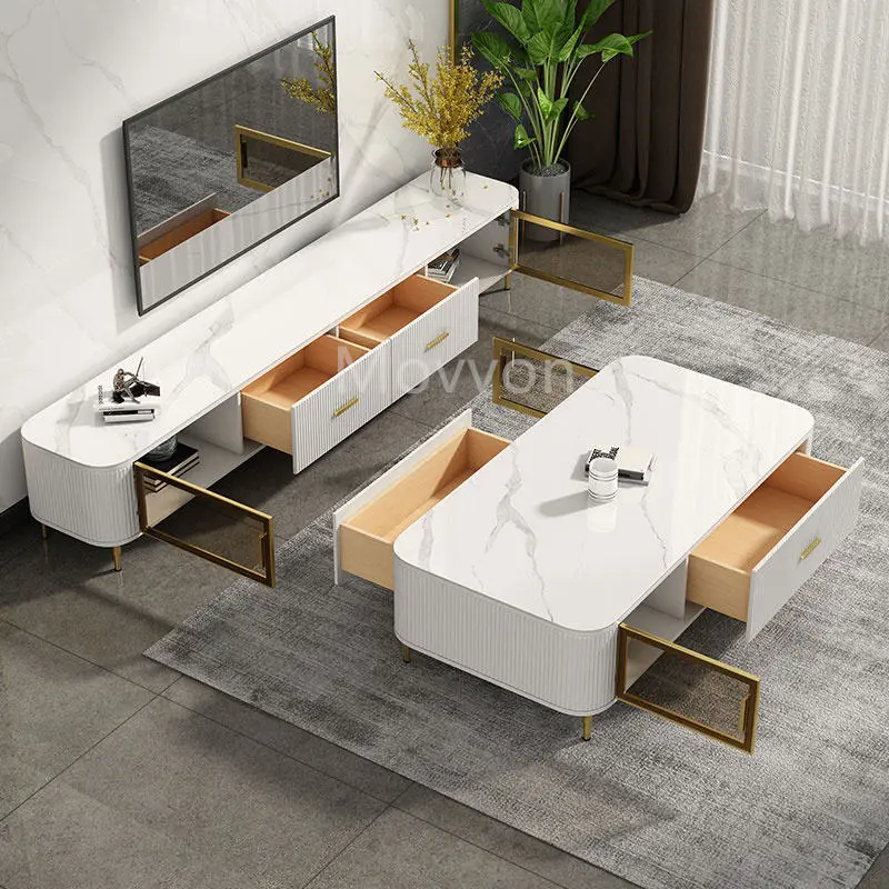 Living Room Furniture Tv Stand and Coffee Table Set Cabinet Latest Design Modern Tv Stands — view 1