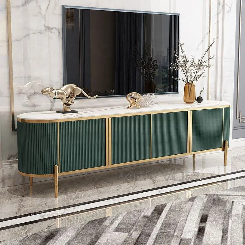 MOVVON Modern TV Stand Cabinet for Living Room Hotel Apartment Mall-Easy Clean Customized Color Plywood Furniture — image 3