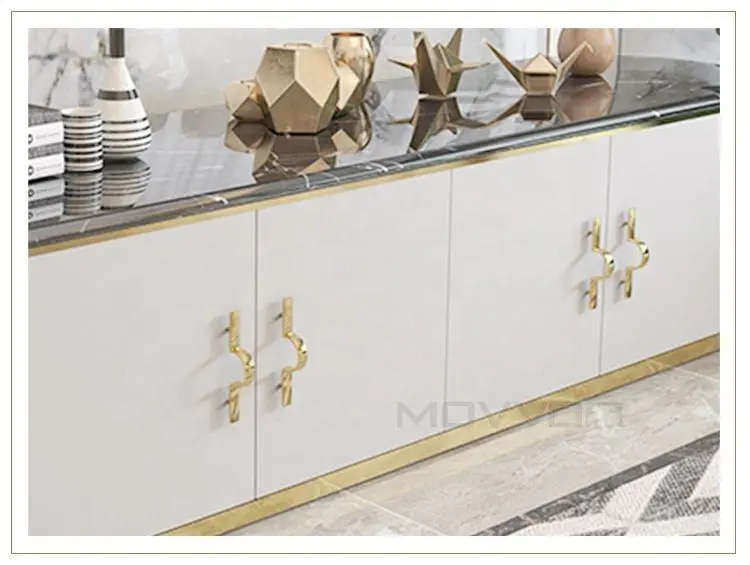 Living Room Furniture Set Luxury Design Modern TV Stand Coffee Center Table Wooden Cabinet — image 6