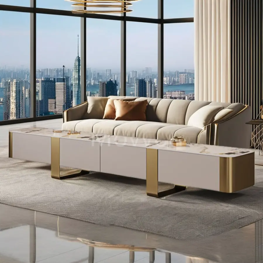Modern Luxury TV Stand Wholesale Furniture for Living Room Bedroom Entry & Hospital-TV Table Manufacture — image 6