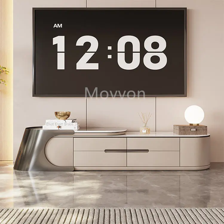 Light Luxury Simple Modern Telescopic Storage Type Center Table for Home Living Room TV Stand Farmhouse Bedroom Hotel Furniture — image 2