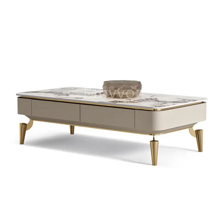 Modern Luxury MDF TV Stand Dining Table Foldable Adjustable Home Furniture for Living Room Apartment Marble Coffee TV Cabinet — image 6
