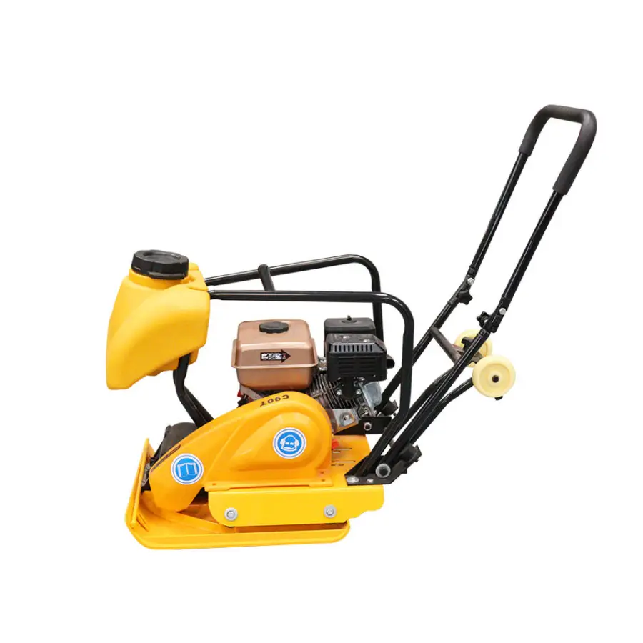 Best Quality Mini Type Gasoline Diesel Hand Hold Roller Vibratory Plate Soil Compactor Low Noise Level Plate Compactors Prices — image 7